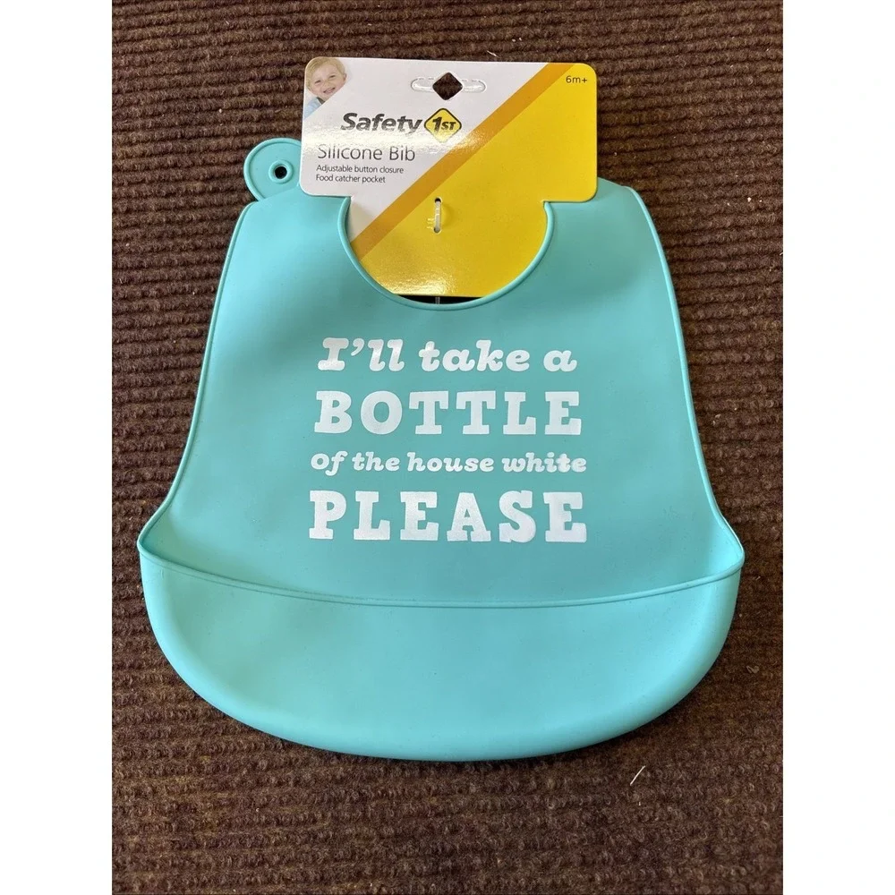2X Baby Safety First Silicone Waterproof Feeding Bid Adjustable Unisex One Size